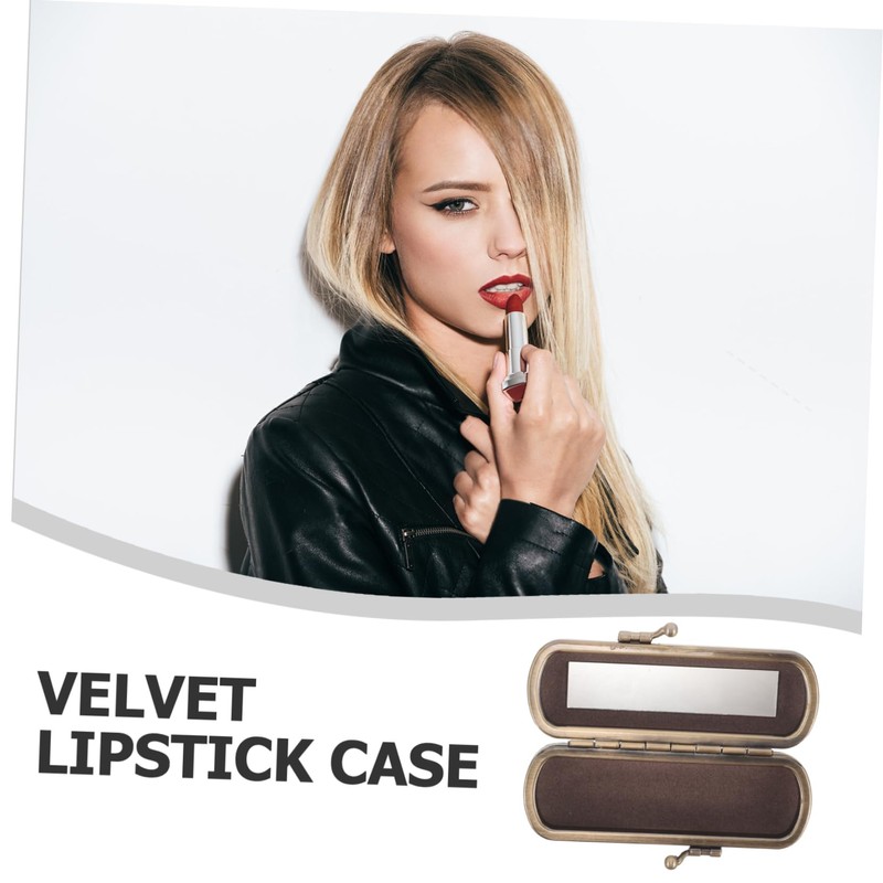 Baluue Portable Lipstick Case for Women Compact Lip Gloss Holder