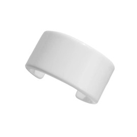 Fuqimanman2020 Acrylic Open Cuff Bangle Colorful Simple Geometric Transparent Resin Bracelet Jewelry-White