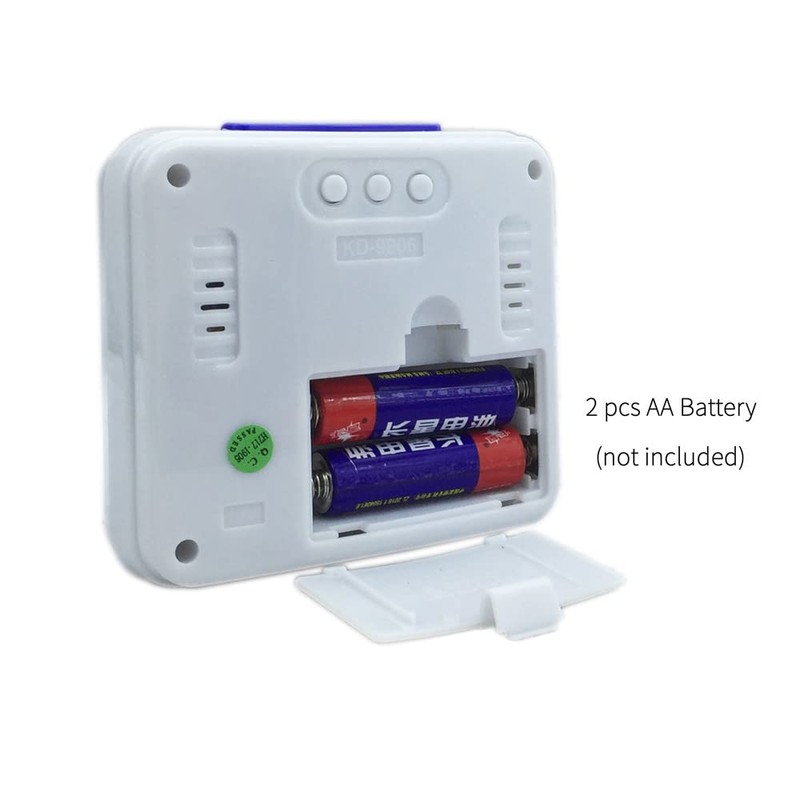 VISIONU English Talking Alarm Clock with Date, Day and Temperature,