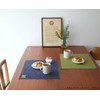 Quarter Report Washable Fabric Placemat No. 8 Canvas Placemat Age