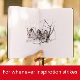 LEUCHTTURM1917 - Drehgriffel Writing Pen (Red) - Ballpoint Pen with Royal Blue Ink Included