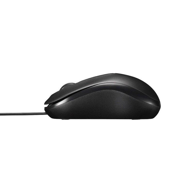 BUFFALO Wired Optical Mouse 3 Button Medium Black