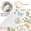 Herbs Flowers Botanical Butterfly Dish Drying Mat for Kitchen Counter