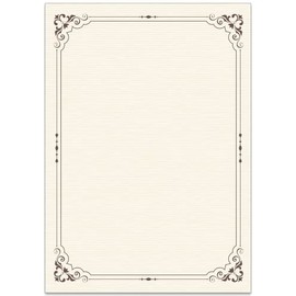 80 Recycled Sheets of Old Fashioned Letter Paper / Vintage Design Paper DIN A4 Recycled Ideal for Vintage Invitations and Letters