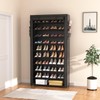 ROJASOP 10 Tier Shoe Rack with Covers,Large Capacity Stackable Tall