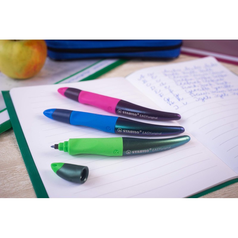 Handwriting Pen - STABILO EASYoriginal Holograph Left handed blue, blue