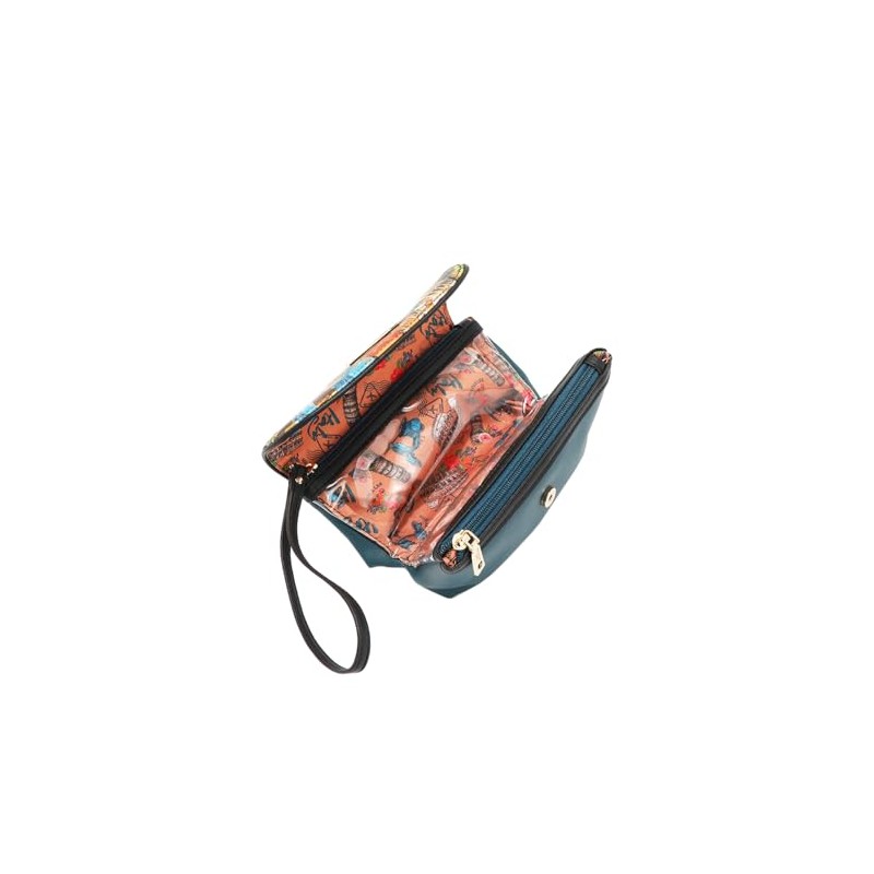 Nicole Lee Cosmetiquera Martha Travels con Solapa | Accesorio compacto