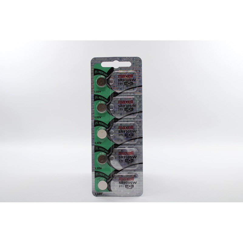 10 Maxell 371 SR920SW AG6 D371 LR920 Batteries, New Hologram