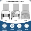 Dining Chair Covers with Skirt, Dining Room Chair Covers Set