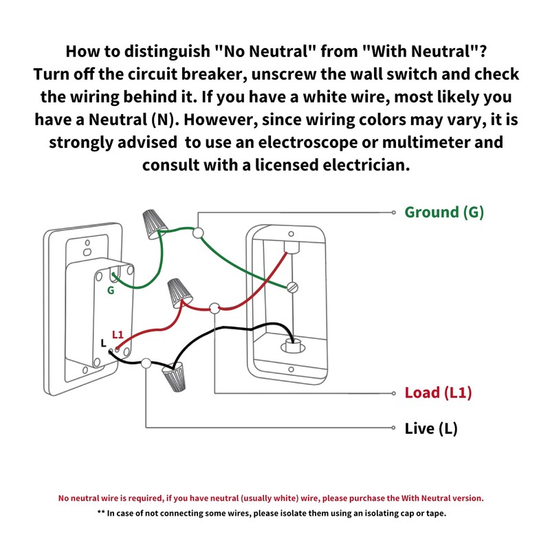 Aqara Smart Light Switch (No Neutral, Single Rocker), Requires AQARA