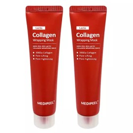 Medifill 메디필 레드락토 콜라겐 랩핑 마스크 70ml 2개 Mediheal RedLacto Collagen Wrapping Mask 70ml 2ea