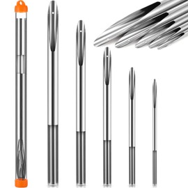 Zhengmy Set of 5 Rope Splicing Tools Braided Rope Splicing FID Kit Stainless Steel Knotter Tools Handle Yacht Line and Hollow Braided Lines Set