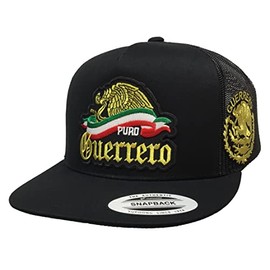 Mexico Puro Guerrero Logo Federal a lado hat Black mesh Snapback