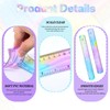 LIQWEI Pack of 2 Rulers Flexible 30 cm, Ruler Flexible
