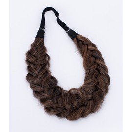 CAISHA By Prettyshop HZ204 Braid Hairpiece Headband Hair Accessories Braided Brown Mix
