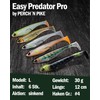 Rubber Fish with Hooks Set of 6 for Pike, Zander