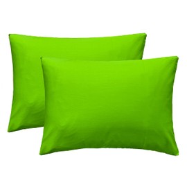 iMaylex Soft 100% Egyptian Cotton Zipper Closure Pillowcases, Cozy and Lightweight Pillow Case, Set of 2, Patrick's Day, Green, King, 20" x 36"