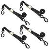 YAYODS 4 Pack Motorcycle Tie Down Straps 1" x 6.6'