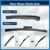 A ABSOPRO Rear Windshield Wiper Blade Arm Set for Ford