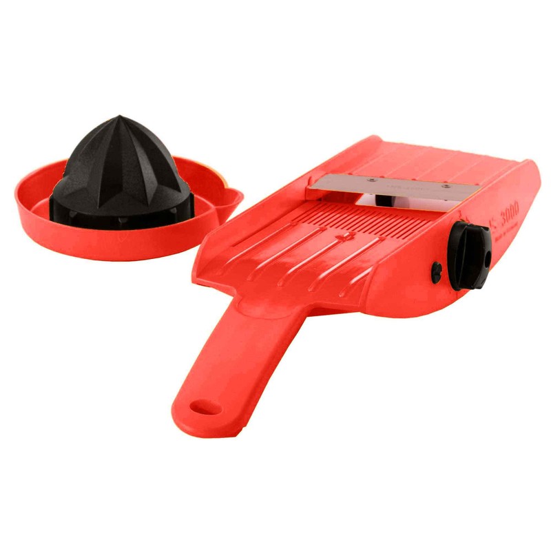 Vegetable Slicer Red TNS 3000 Multi Grater, Cucumber Slicer, Julienne