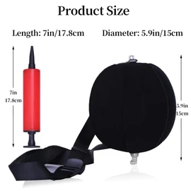 Kinwodon Smart Golf Ball, Golf Swing Trainer Aid Smart Ball Golf Trainer with Inflator Pump Swing Training Aids Adjustable Smart Ball Golf Swing Trainer Practice Training, Aid Posture
