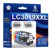 LC3019XXL Ink Cartridge 5-Pack LC3019BK LC3019C LC3019M LC3019Y High Yield