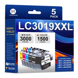 LC3019XXL Ink Cartridge 5-Pack LC3019BK LC3019C LC3019M LC3019Y High Yield