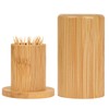 SHIDOW Toothpick Holders, Bamboo Toothpick Dispenser Box, Wooden Reusable Toothpick