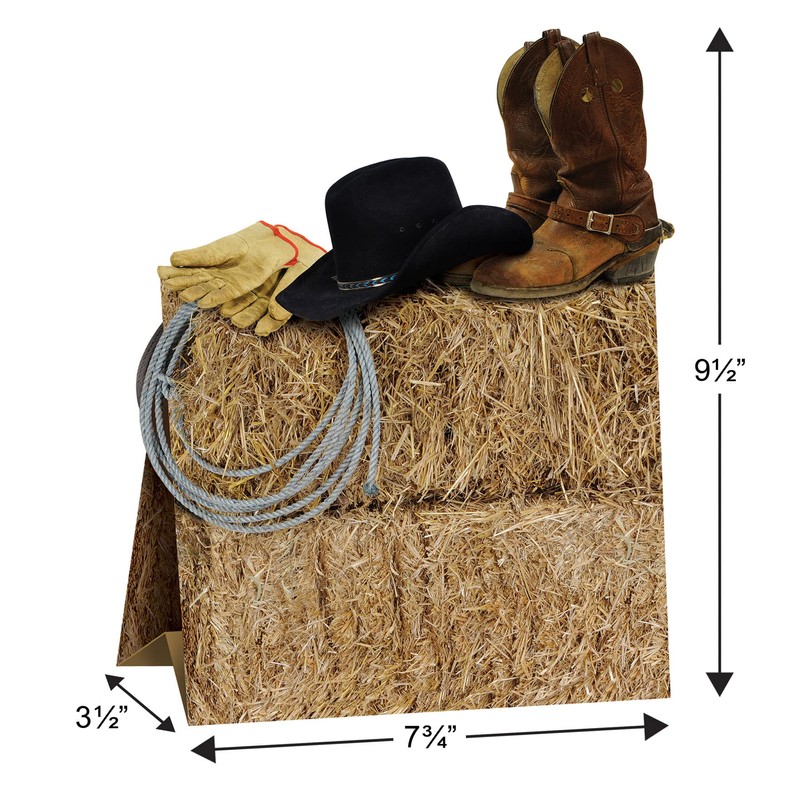 Beistle 3-D Western Centerpiece, 9.5" Tall - Desert-Themed Table Decoration,