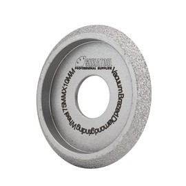 SHDIATOOL 75MM Diamond Hand Profile Wheel Height 10mm Convex Curve Edge Grinding Disc Grooving for Stone Marble Granite Rock