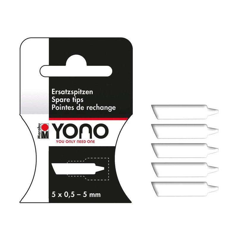 Marabu 1240000004007 Yono Marker Replacement Tips 0.5 - 5 mm,