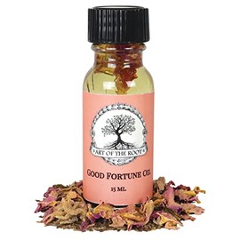 Good Fortune Oil by Art of the Root | Handmade Oil (Sandalwood, Rose, Vanilla) | Metaphysical, Wiccan, Pagan, & Magick | Aromatherapy, Abundance, Luck, Prosperity Rituals