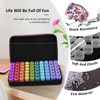 Foribyw 60 Slots Diamond Box with Label Stickers,Portable Bead Case