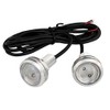 [Pack of 2] Waterproof Large LED Spotlight, Green, 0.5 V,