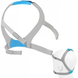 VINLINSKY Headgear Replacement Strap Compatible with Airfit F30 CPAP Mask, Adjustable Headgear Strap for F30 Full Face CPAP Mask, Gray