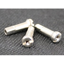 HOSHI SPOKES #14 Brass Nipple, Long, Silver, 72 Pieces