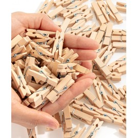 Mr. Pen- Wooden Clothes Pins, Natural Wood, 132 pcs, 1.4 Inch, Mini Clothes Pins for Hanging Clothes, Small Clothes Pins Wood, Clothing Pins, Mini Clothespins for Photos, Small Clothes Pin