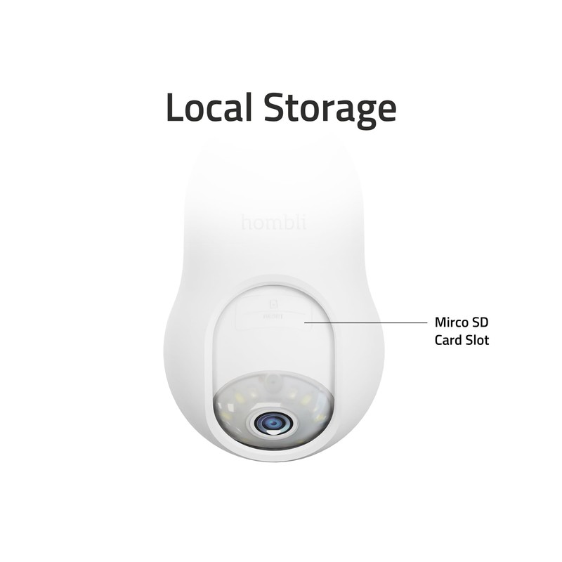 Hombli 2K QHD Outdoor Security Camera | E27 Bulb Socket