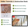 suo long Macarame Kit for Beginner to Making Photo Wall