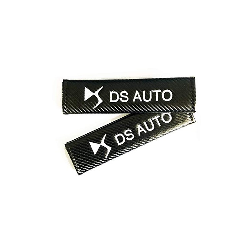 Carbon Fibre 'DS Auto' Racing Style Seat Belt Pads. Pair