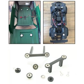 Speedway Front & Rear Magnetic Body Mount System for Traxxas TRX4 & TRX6 RC Crawler