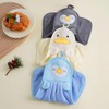 Character hand towel 1P Daycare towel gray penguin/ONE 3ea
