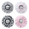 4Pcs Shower Caps For Women, Waterproof Shower Caps, Hair Care