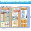 Cooperwin Nursing Clipboard Foldable Aluminum, 3 Layers Foldable with Edition