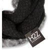 Pavilion Gift Company Charcoal Gray-Weave Knit & Faux Fur Infinity