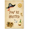 Soiceu Pirate Birthday Party Invitations with Envelopes Set of 20