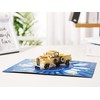 Liif Classic Car Fathers Day Card, 3D Happy Fathers Day