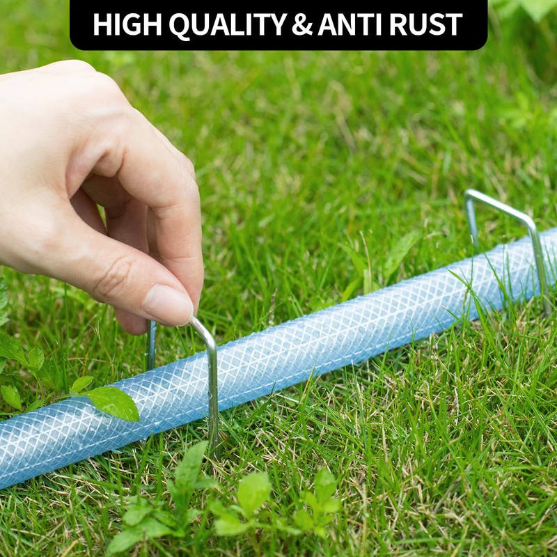 MAT 7-BANQUET Galvanized Landscape Staples 6 Inch 120 Pack 11