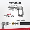 EVIL ENERGY Stainless Steel 4AN PTFE Hose End Fitting, 4AN