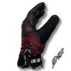 Black & Red Paisley Motorcycle Gloves L